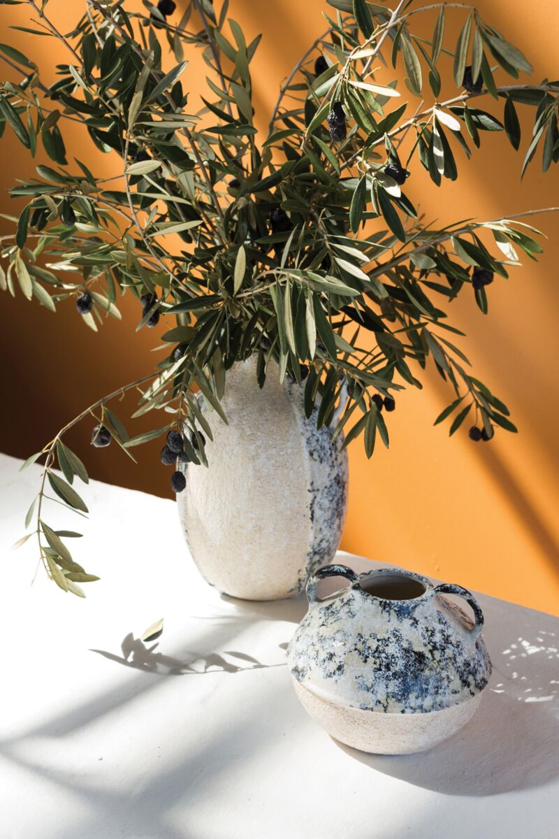 Design Shop Blue Croatia Vase, 5.5" X 4.5".