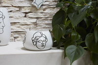 Design Shop White Shea Collection Bowl, 4.75" X 3".
