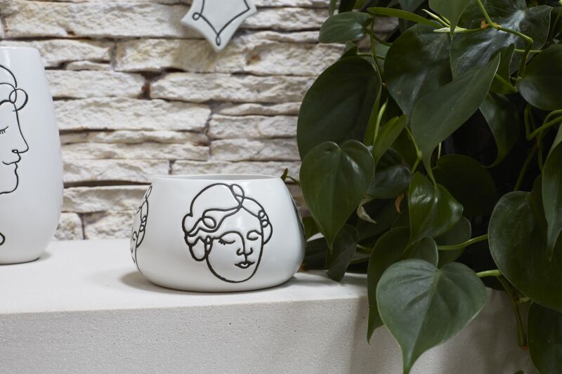 Design Shop White Shea Collection Bowl, 4.75" X 3".