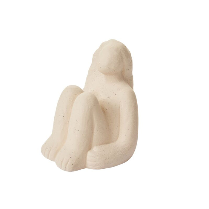 Design Shop Off-White Yazmin Sculpture, 7" X 7.25".