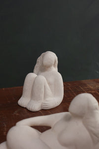Design Shop Off-White Yazmin Sculpture, 7" X 7.25".