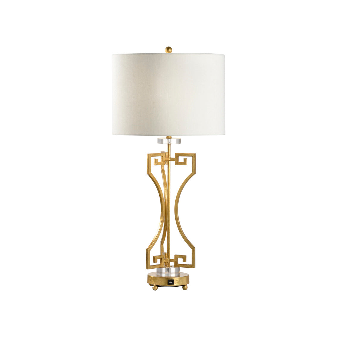 Chelsea House Greek Key Gold Lamp