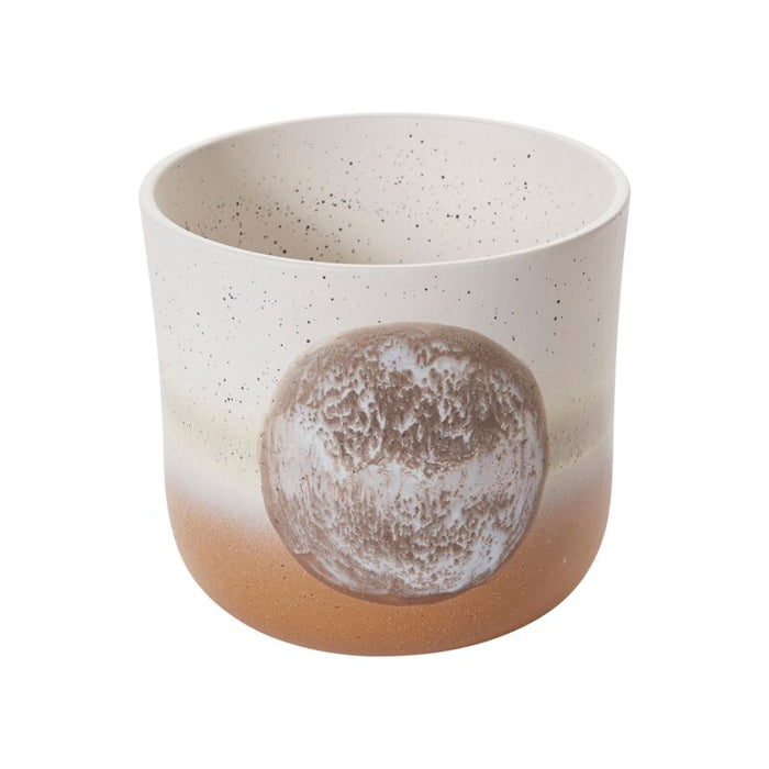 Design Shop White Hala Pot, 7" X 6.5".