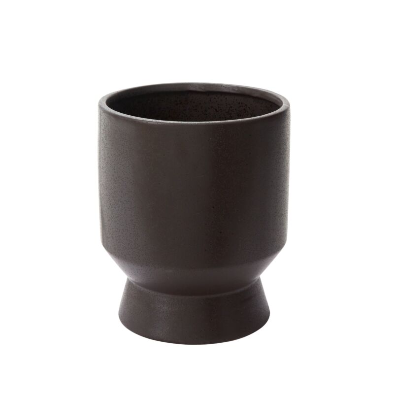Design Shop Black Elliott Pot, 9.75" X 11".