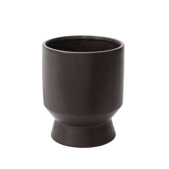 Design Shop Black Elliott Pot, 9.75" X 11".