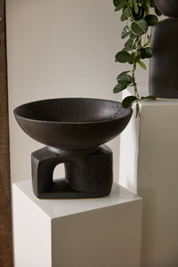 Design Shop Black Oberon Collection Bowl, 15.25" X 11.25".