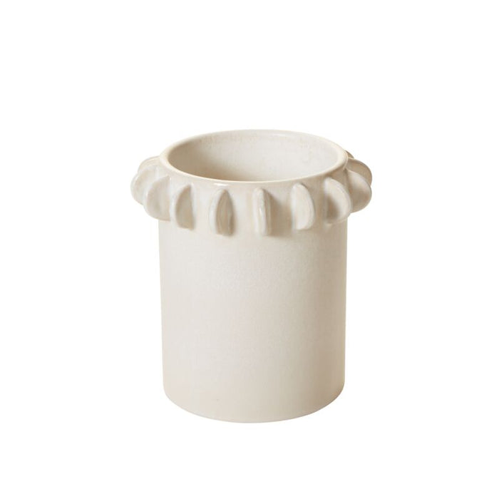 Design Shop Off-White Reverie Tabletop Collection Canister, 7.25" X 7".