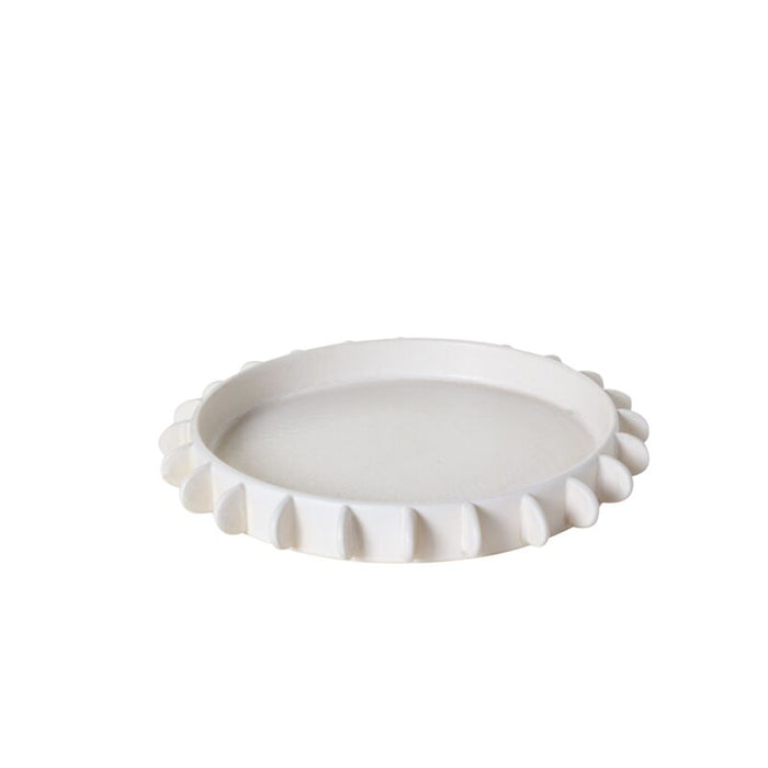 Design Shop Off-White Reverie Tabletop Collection Tray, 14.25" X 1.75".