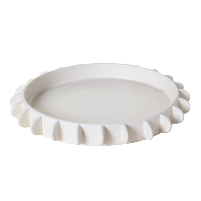 Design Shop Off-White Reverie Tabletop Collection Tray, 22" X 2.25".