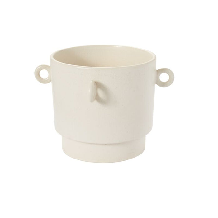 Design Shop Off-White Yazu Collection Pot, 16.25" X 11".