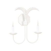Wildwood Petite Palm Sconce - White