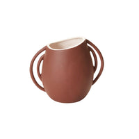 Design Shop Terracotta Seneca Collection Vase, 7.5" X 6.25".