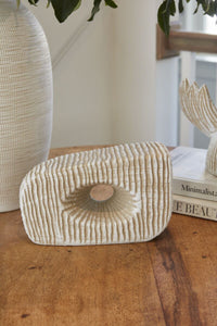 Design Shop Off-White Allegory Sculpture Cave, 9.5" X 5.75"