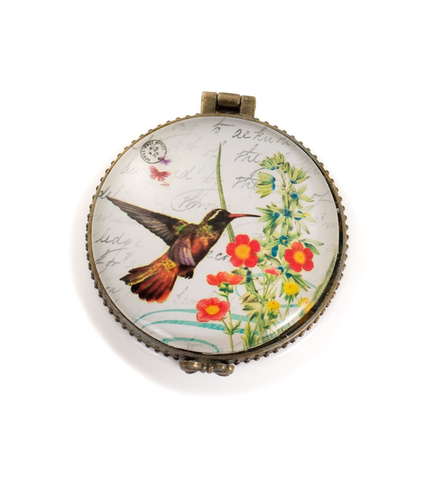 Assorted Hummingbird Trinket Box Set of 6