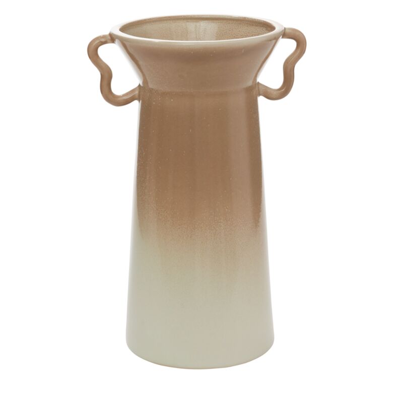 Design Shop Tan Matera Vase, 9.25" X 14"