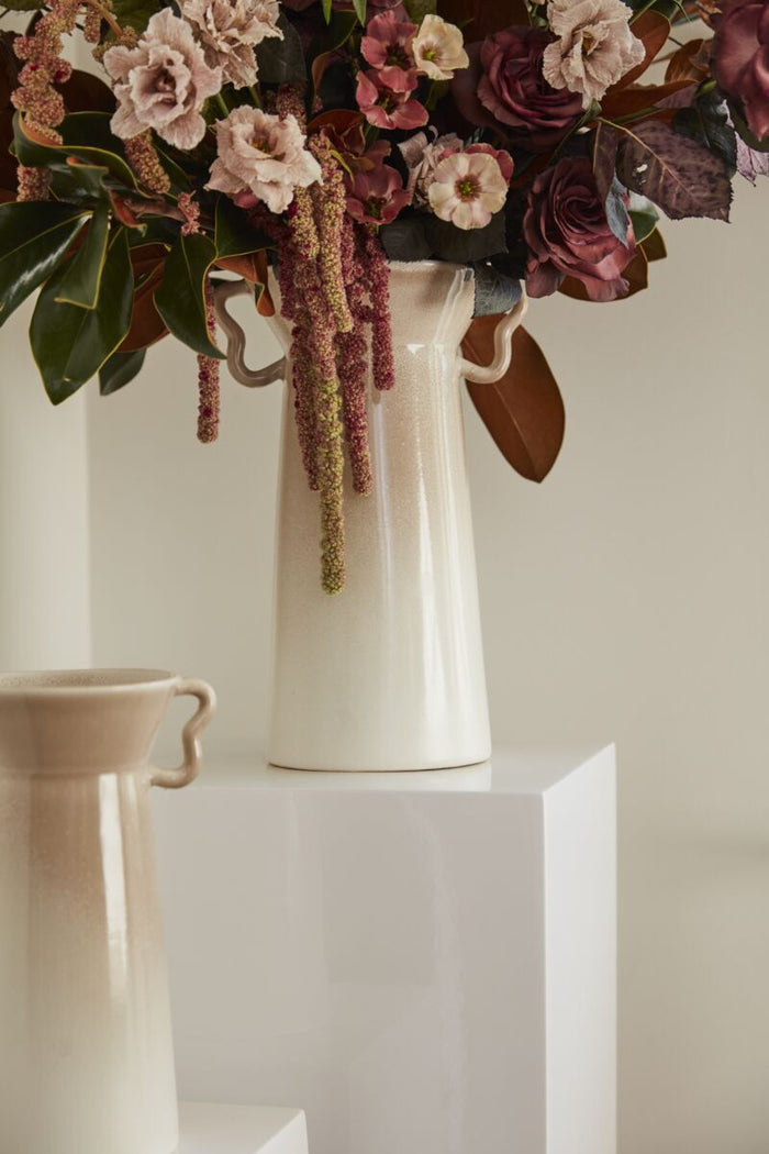 Design Shop Tan Matera Vase, 9.25" X 14"