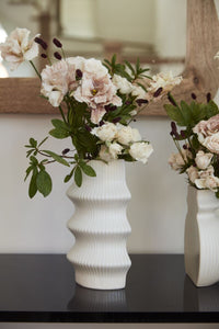 Design Shop Off-White Claude Vase Bookend, 5.5" X 8.75".