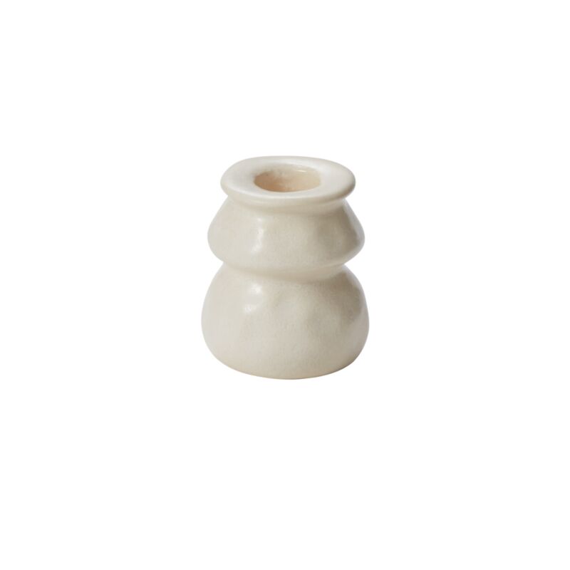 Design Shop Off-White Lyam Candleholder, 2.25" X 2.75", Set of 8.