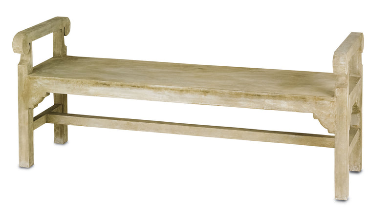 Currey and Company - 2022 - Bench - Portland/Faux Bois