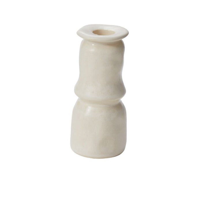 Design Shop Off-White Lyam Candleholder, 2" X 5", Set of 8.
