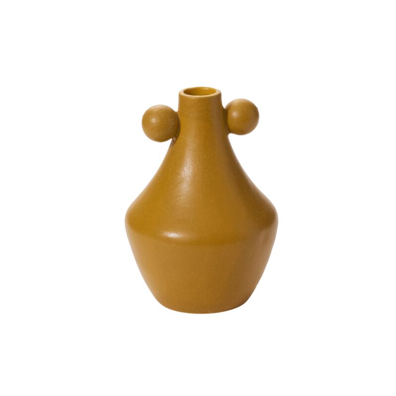 Design Shop Ochre Matis Vase, 5.75" X 8.5".