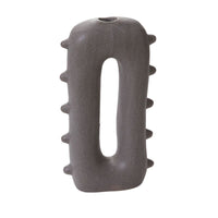 Design Shop Grey Matis Vase, 6.5" X 12".