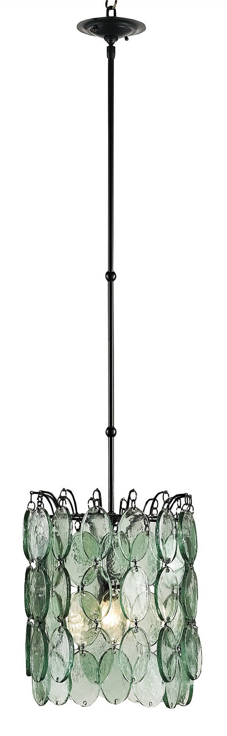 Currey and Company - 9920 - One Light Pendant - Satin Black