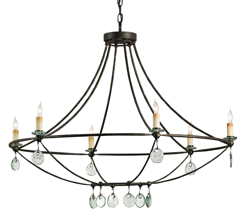 Currey and Company - 9921 - Six Light Chandelier - Novella Collection - Mayfair