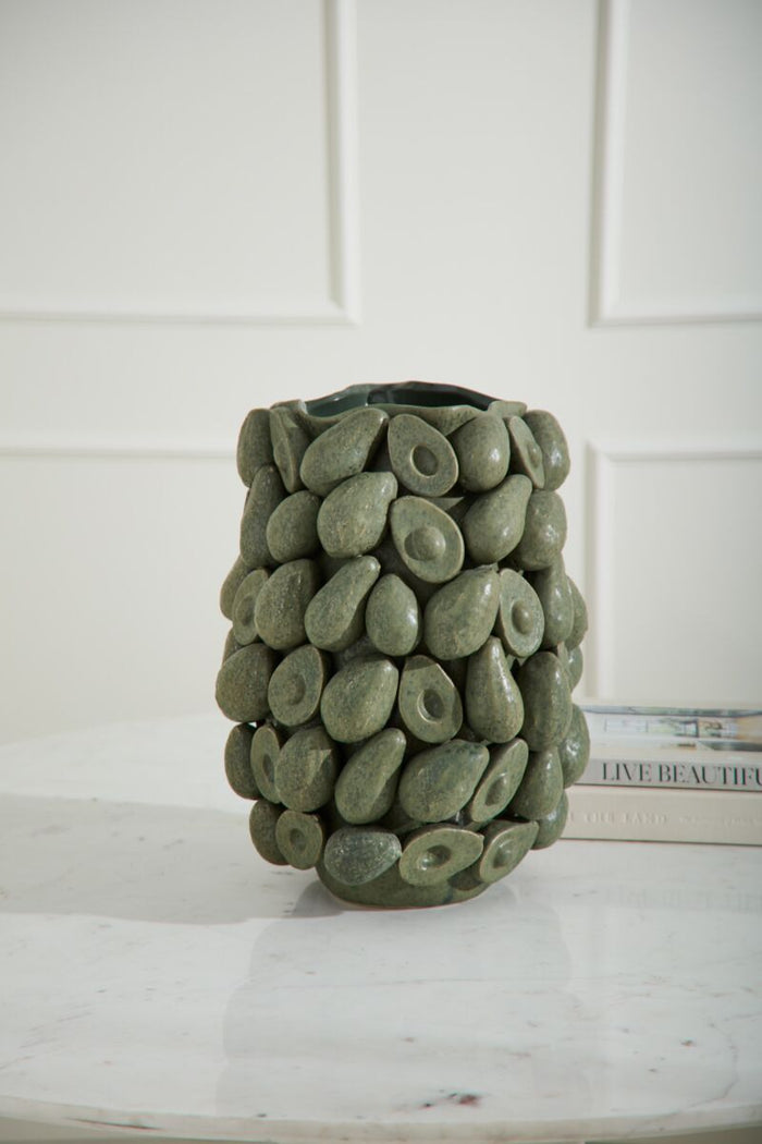 Design Shop Layered Avocado Vase 13"x 17"