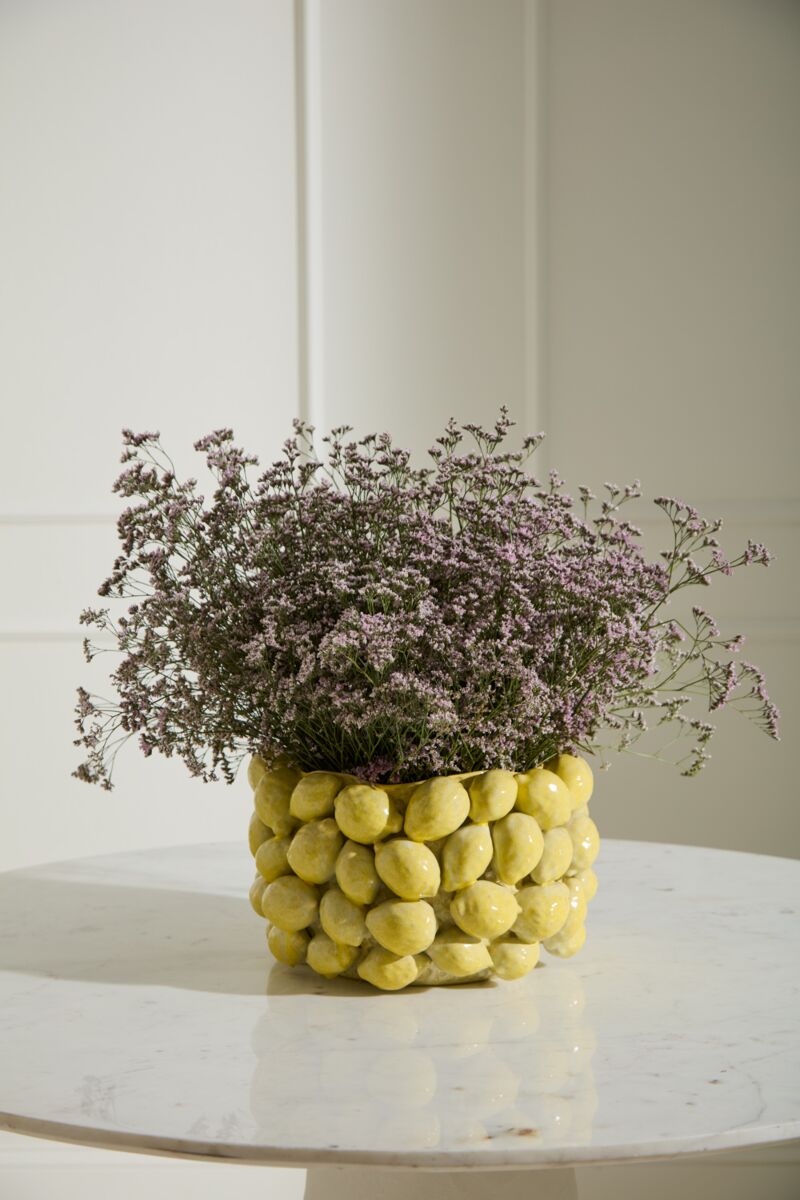 Design Shop Layered Lemon Pot 13.5"x 7.75"