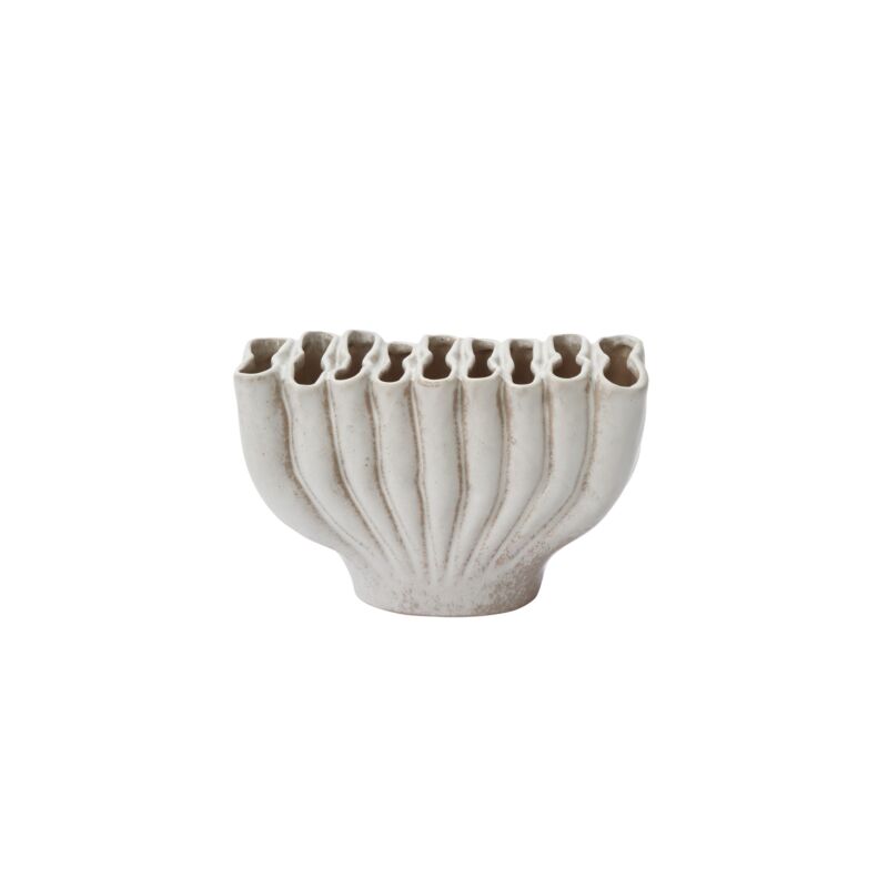 Design Shop Grey Clymene Vase, 8" X 4.75".