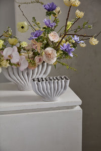 Design Shop Grey Clymene Vase, 8" X 4.75".