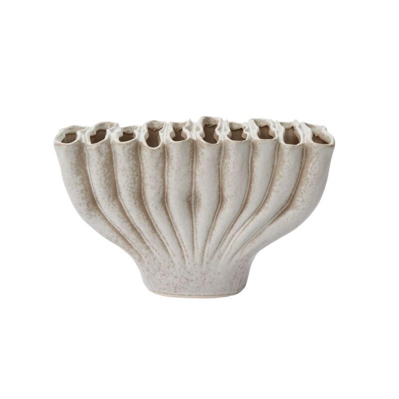 Design Shop Grey Clymene Vase, 12.25" X 7".