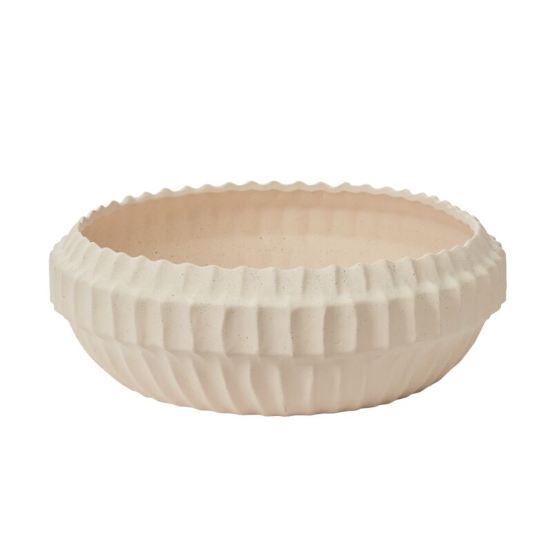 Design Shop Tan Seraphina Collection Bowl, 18" X 6"