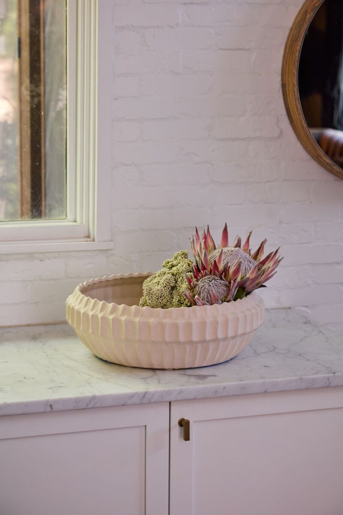 Design Shop Tan Seraphina Collection Bowl, 18" X 6"