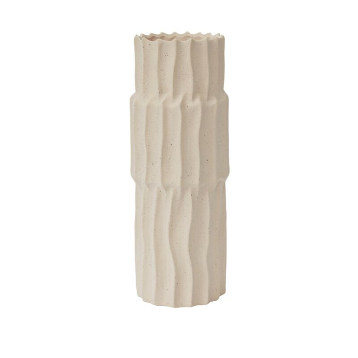 Design Shop Tan Seraphina Collection Vase, 6.5" X 17.75"