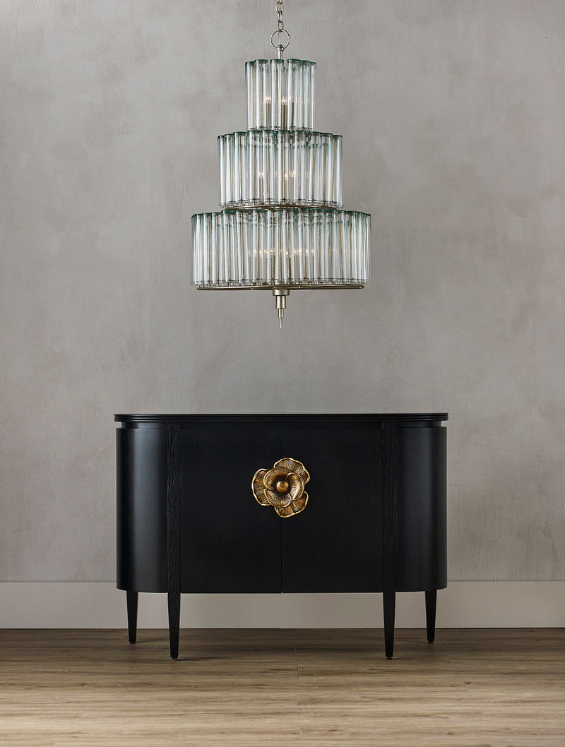 Currey and Company - 9309 - 12 Light Chandelier - Bevilacqua Collection - Silver Leaf