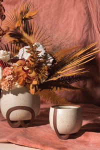 Design Shop Terracotta Omni Footed Pot, 5.25" X 5"