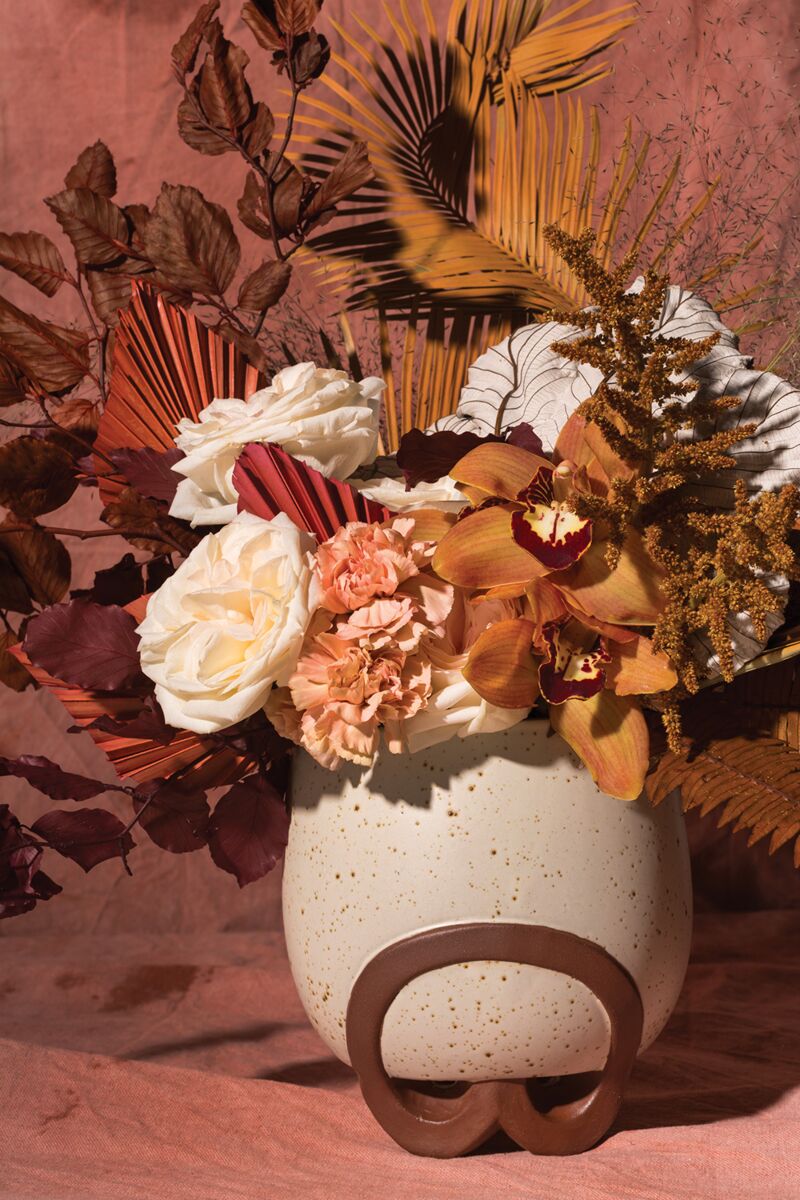 Design Shop Terracotta Omni Footed Pot, 7.75" X 7.75"
