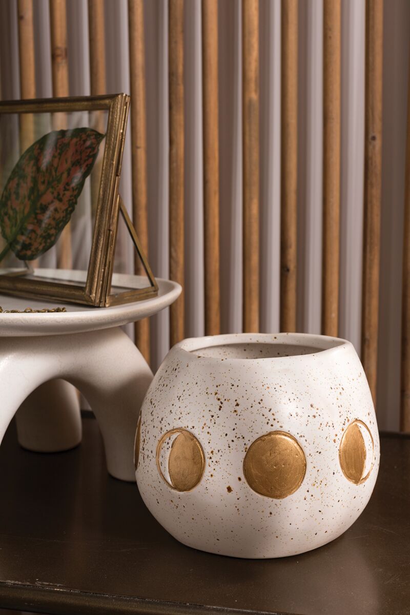 Design Shop Off-White Wonder Pot Sale, 6.25" X 5".