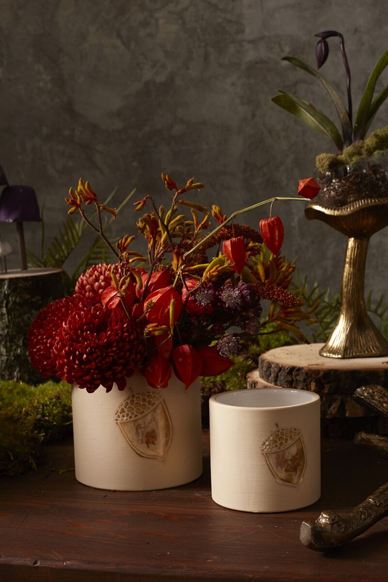 Design Shop Gold Agro Pot, 3.75" X 3.25", Set of 2.
