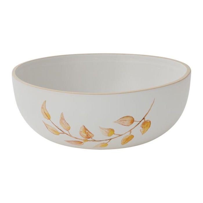 Design Shop White Bountiful Collection Bowl, 13" X 5"