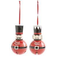 Design Shop Assorted Nutcracker Bell Ornaments. Set of 2.