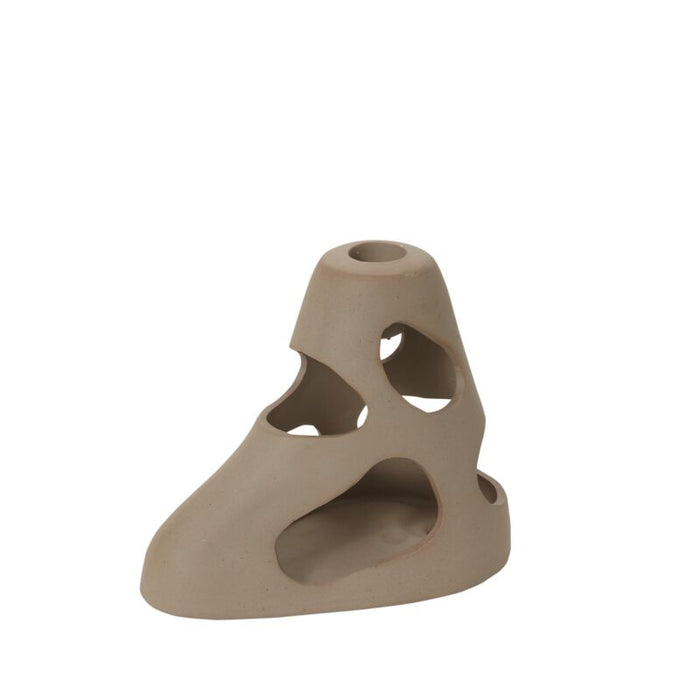 Design Shop Brown Sandbar Candleholder, 7.5" X 6.25"