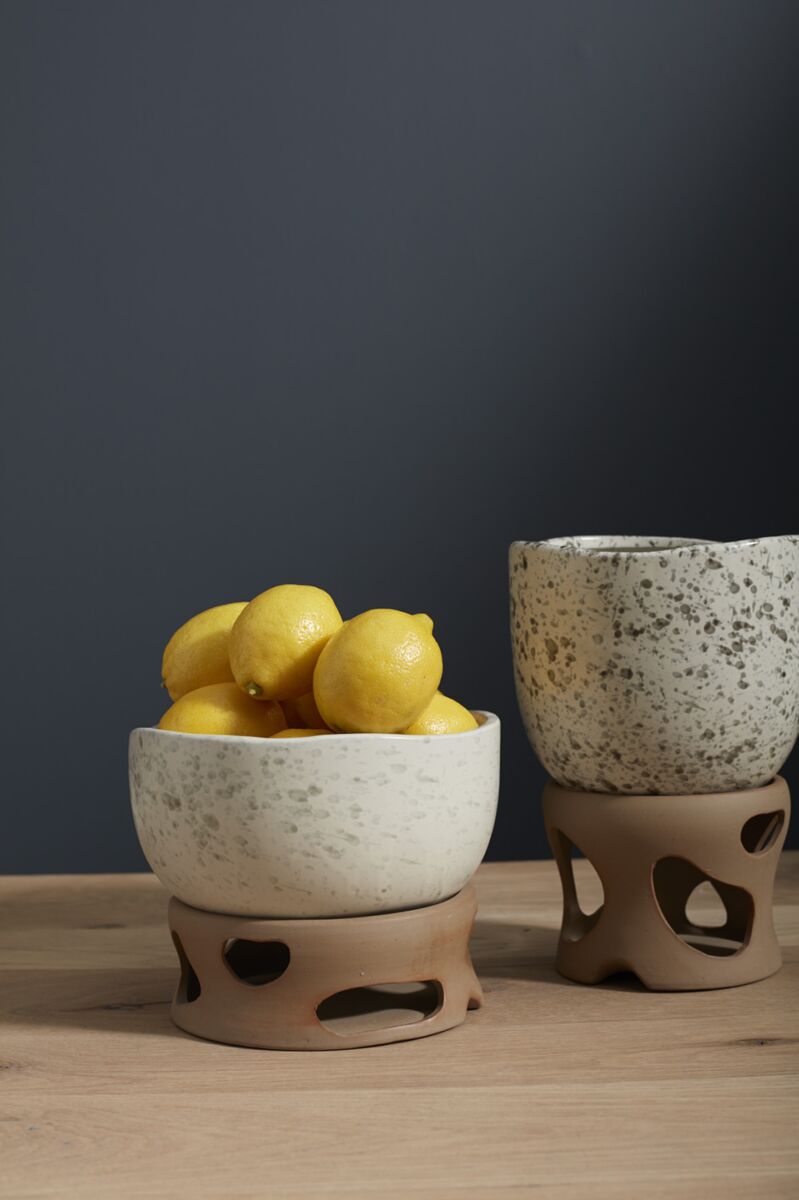 Design Shop Off-White Sandbar Planter, 8" X 6.5".