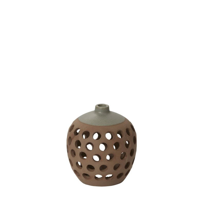 Design Shop Brown Persa Vase, 4.25" X 5.5", Set of 2.