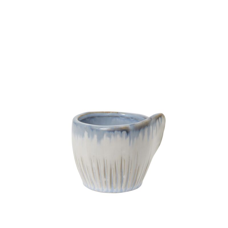 Design Shop White Esme Collection Pot, 4.5" X 3.5", Set of 2.