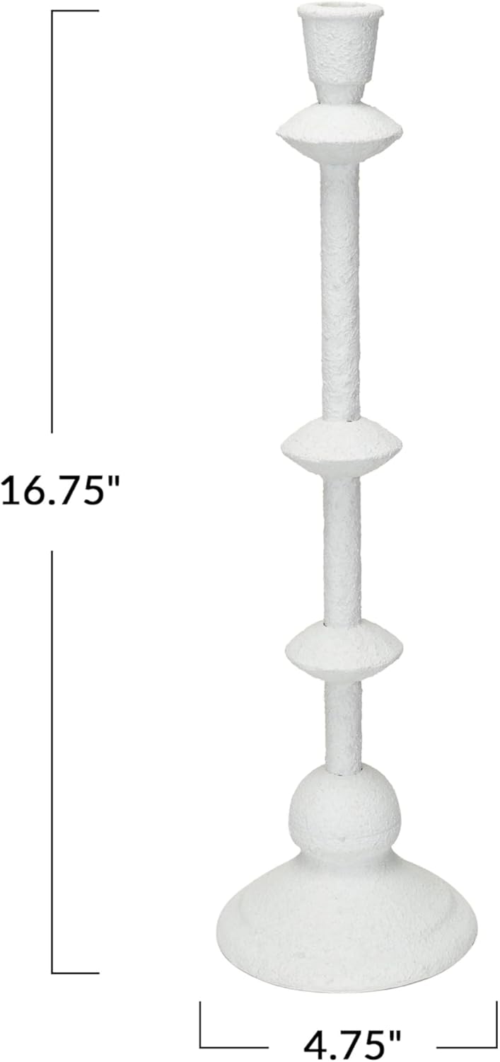 Design Shop Metal Taper Holder Sand 16"