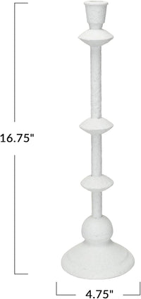 Design Shop Metal Taper Holder Sand 16"