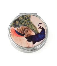 Design Shop Blue Peacock Round Pill Box